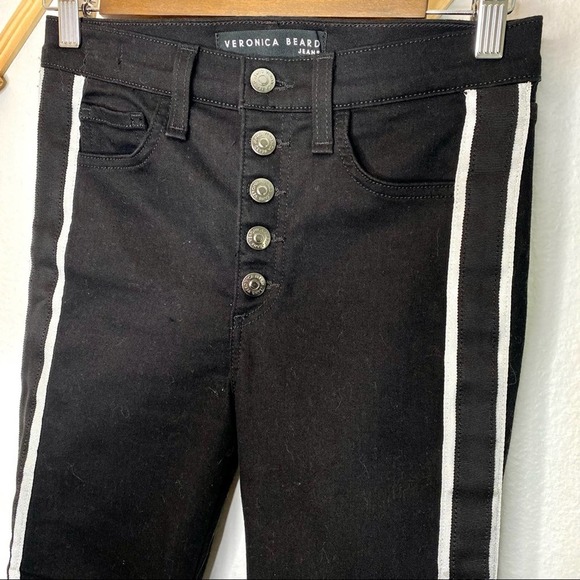 Veronica Beard Carolyn 10" Baby Boot Jeans Raven Black Size 25 - Picture 10 of 16